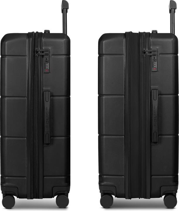 Actual product image Police 4 Rollen Trolley 74 cm mit Dehnfalte (96 l)