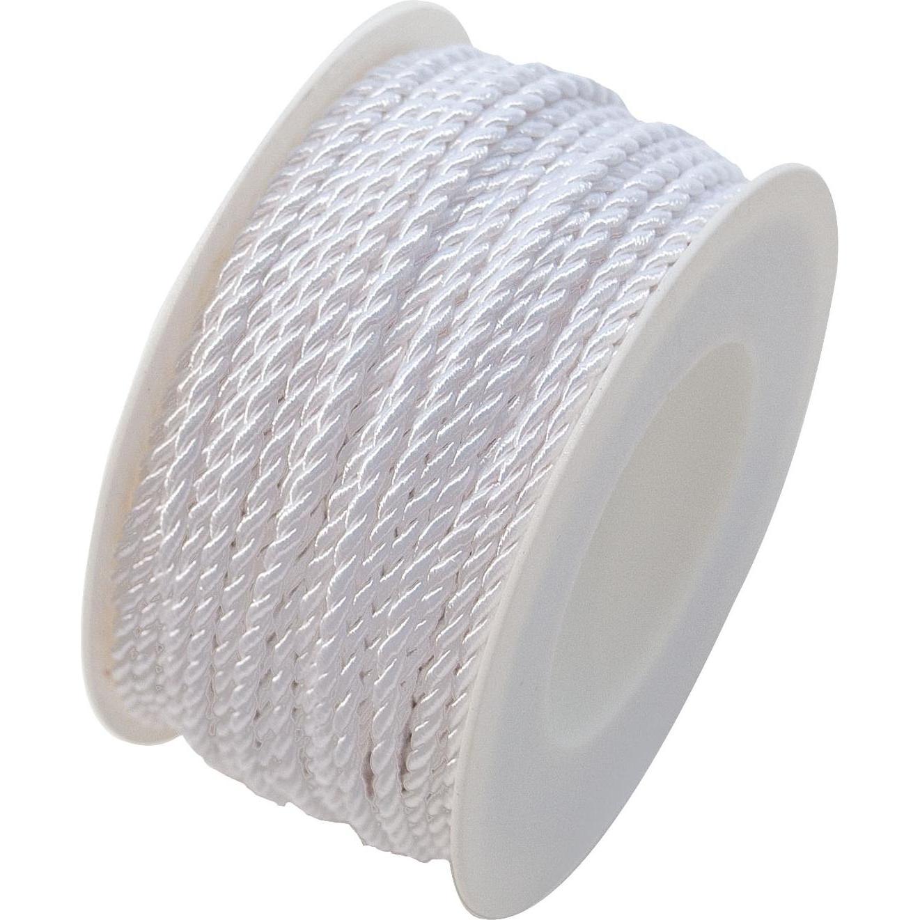 Goldina, Geschenkverpackung, Seidenkordel 3mmx25m weiss (Geschenkband)