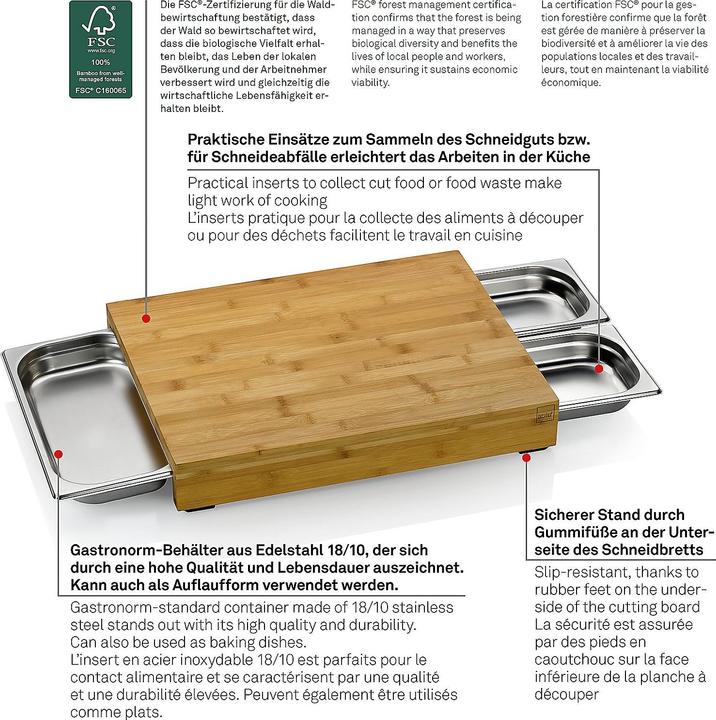 Produktbild Kela Schneidebrett Kenina 4tlg