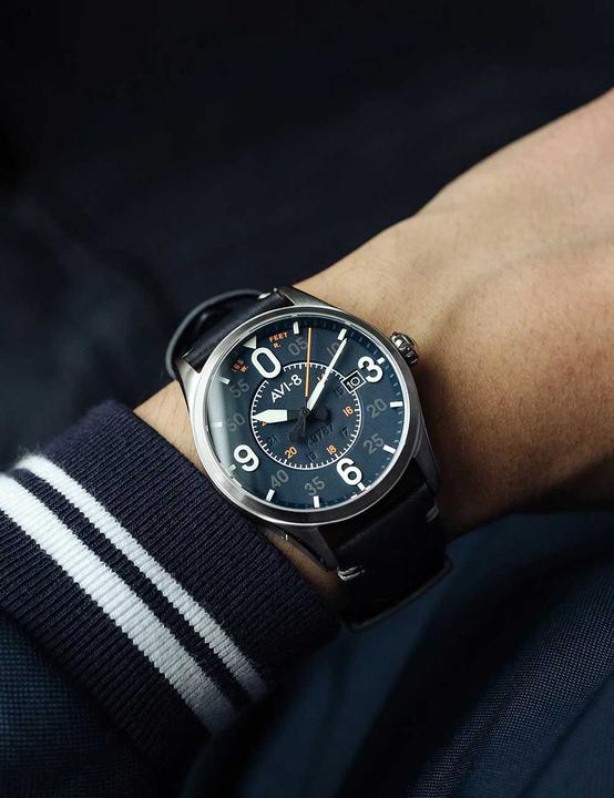 Produktbild AVI-8 AV-4090-02 Spitfire Automatik 42mm 5ATM (Analoguhr, 42 mm)