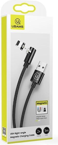 Produktbild Usams USB USB-A - lightning cable 1 m black (63288) (1 m, USB 3.0)