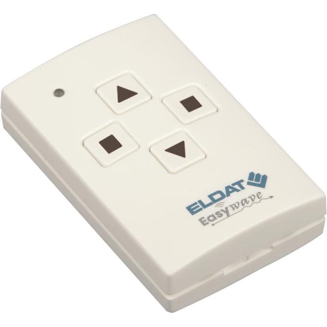 Eldat RT30E5001-01-02K Handsender Easywave 868 MHz 1-KanalAuf/Stopp/Zu weiss glänzend, Automatisierung