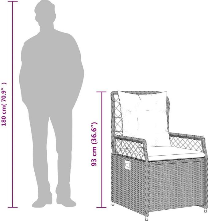Produktbild vidaXL Garten Essgruppe