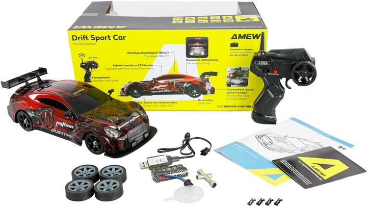 Produktbild Amewi RC Drift Sport rot/grün (RTR Ready-to-Run)