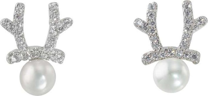 Immagine prodotto Bijouteria Orecchini (Argento 925, Perla d'acqua dolce, Zirconia)