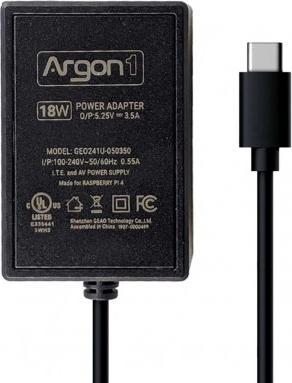Image du produit ArgonOne Pi 4 18W USB-C power supply for Raspberry Pi 4 (EU)
