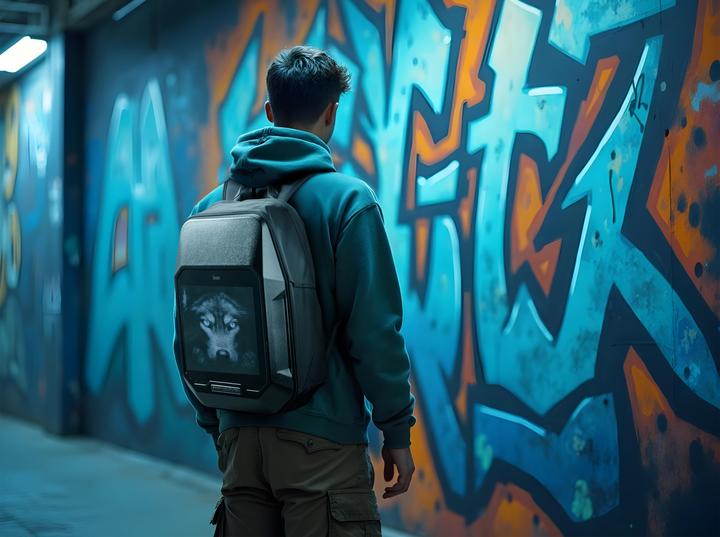 Image du produit Divoom Cyber bag Premium Weather proof with Led Pixel Art Display&App Control