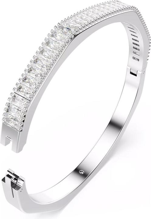 Produktbild Swarovski Matrix Armreif Baguette Schliff Weiss (17 cm, Swarovski Metall)