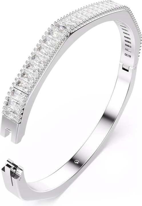Actual product image Swarovski Matrix Armreif Baguette Schliff Weiss (17 cm, Swarovski Metal)