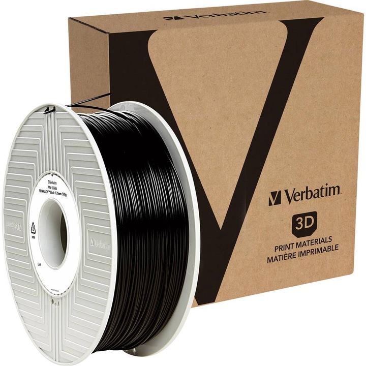 Produktbild Verbatim 1.75mm, Primalloy, schwarz, 500g (Primalloy, 1.75 mm, 500 g, Schwarz)