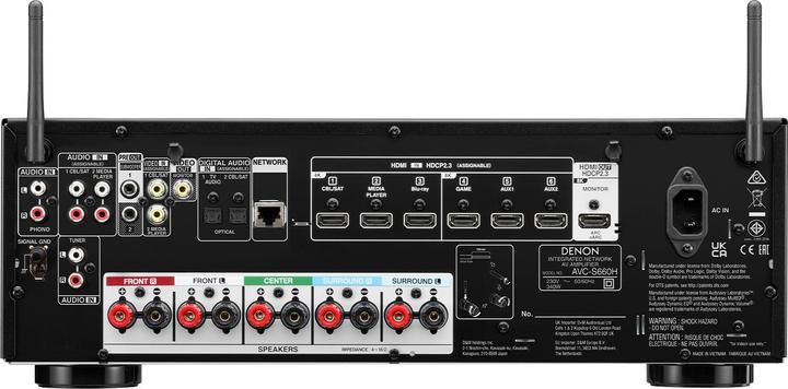 Image du produit Denon AVC-S660H (5.2 canaux, AM, FM)