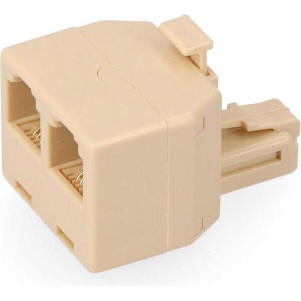 EDM Telephone adapter 2 ways blister, Accessori per telefoni