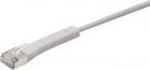 Produktbild Générique Cat6A RJ45 Patch cable F/FTP bendable boot grey - 0.5m (UTP, CAT6, 0.50 m)