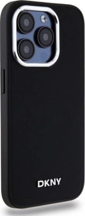Actual product image DKNY DKHMP15XPSCMCLK iPhone 15 Pro Max 6.7" czarny/black hardcase Plain Logo MagSafe (Apple iPhone 15 Pro Max)