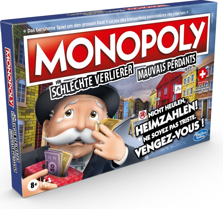 Monopoly für schlechte Verlierer (Deutsch, Französisch, Italienisch)