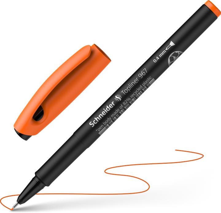 Produktbild Schneider Fineliner 967 0.4 mm, Orange, 1 Stück, Set (Orange, 1 x)