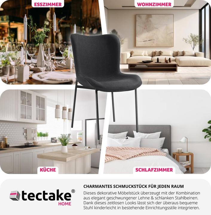 Immagine prodotto tectake Sedia imbottita Tessa