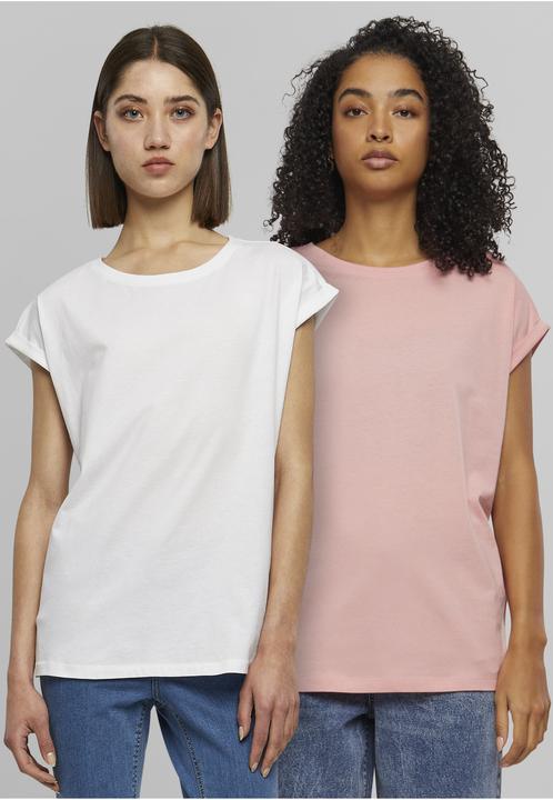 Produktbild Urban Classics Ladies Extended Shoulder Tee 2-Pack - 6524 (3XL)