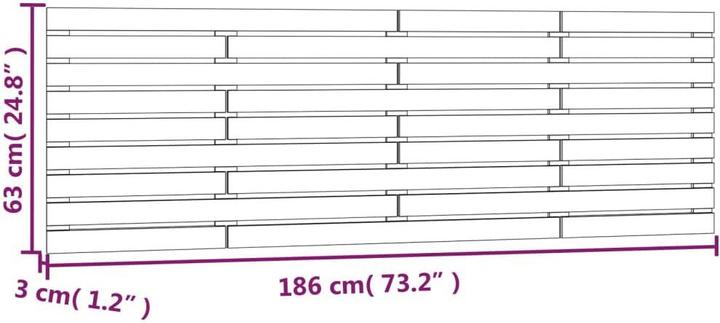 Immagine prodotto VidaXL Oksiutka (186 x 3 x 63 cm)
