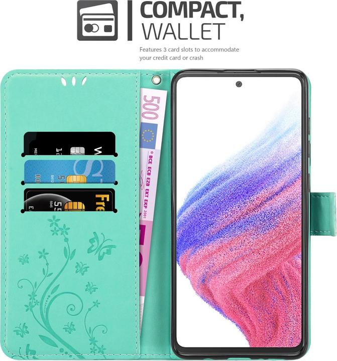 Produktbild Cadorabo Flower Book Hülle für Samsung Galaxy A53 5G (Samsung Galaxy A53 5G)