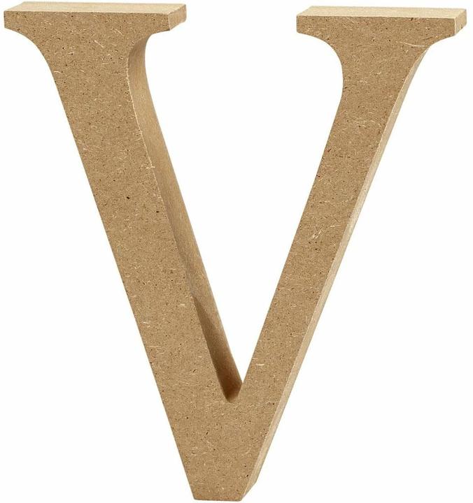 Actual product image Creativ Company Wood letter V