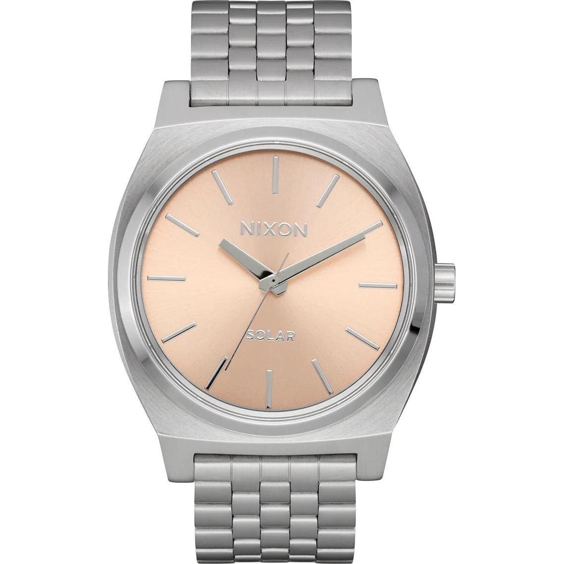 Nixon, Armbanduhr, Time Teller Solar, Silber