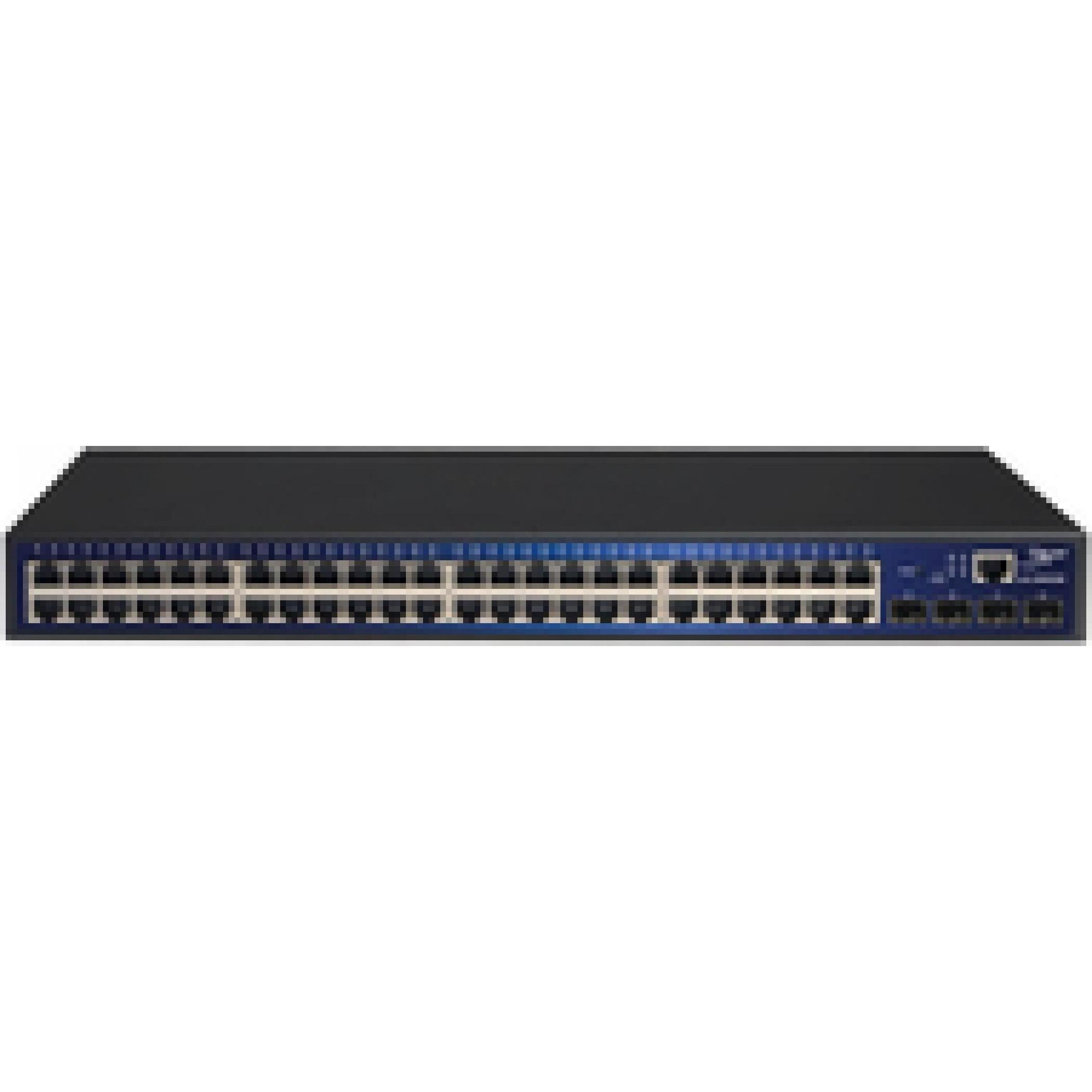 Allnet gemanaged L2 Gigabit Ethernet NetzwerkSwitch (48 Ports), Netzwerk Switch, Schwarz