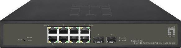 Image du produit LevelOne Commutateur réseau GES-2110P Managed L2 Gigabit Ethernet (10/100/1000) Power over Ethe (10 ports)