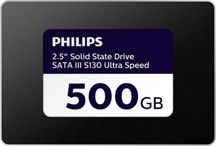 Philips Internal SSD 500GB 2.5 SATA III S130 Ultra Speed (500 GB, 2.5")