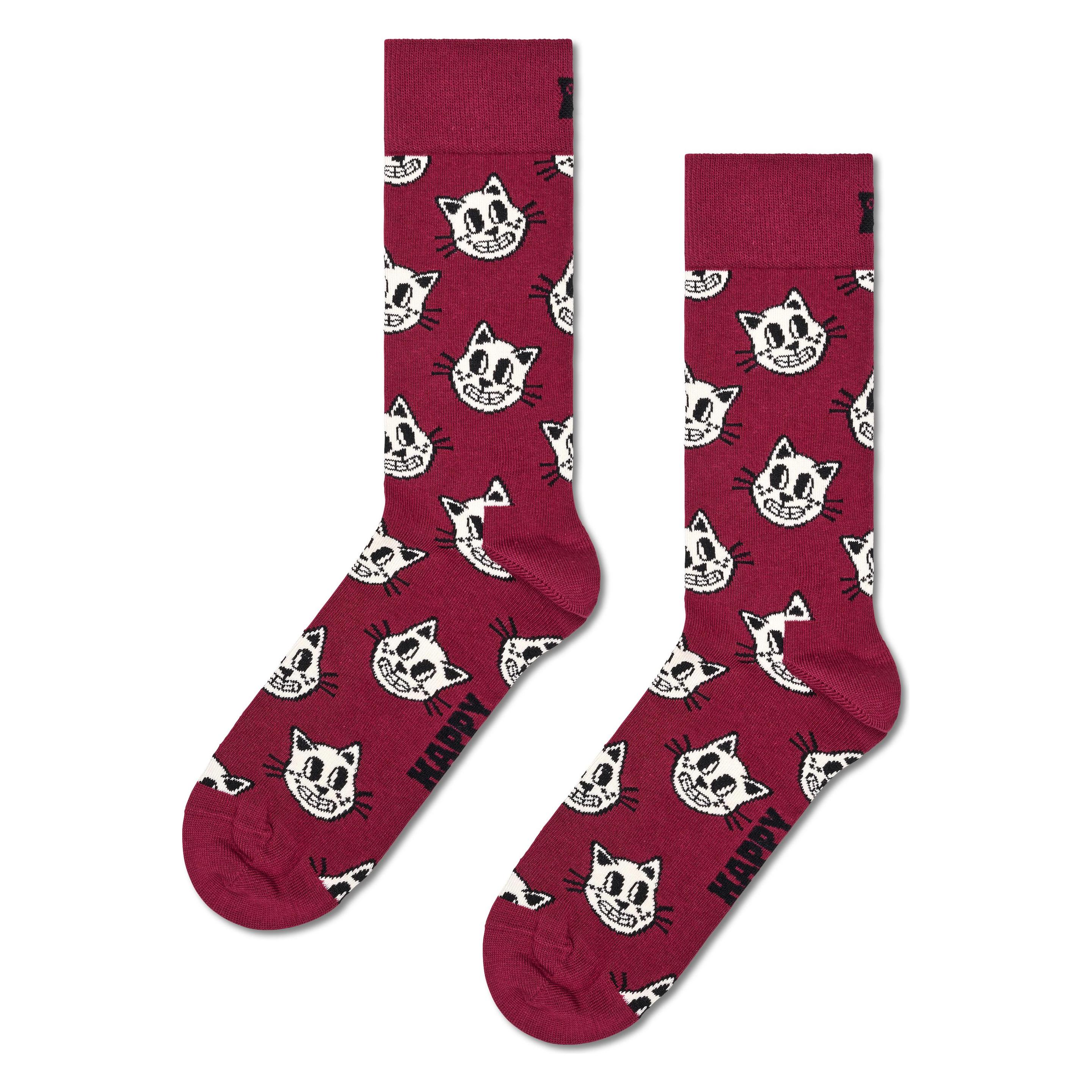 Happy Socks, Damen, Socken, Cat, Mehrfarbig, (Einzelpack, 36 - 40)