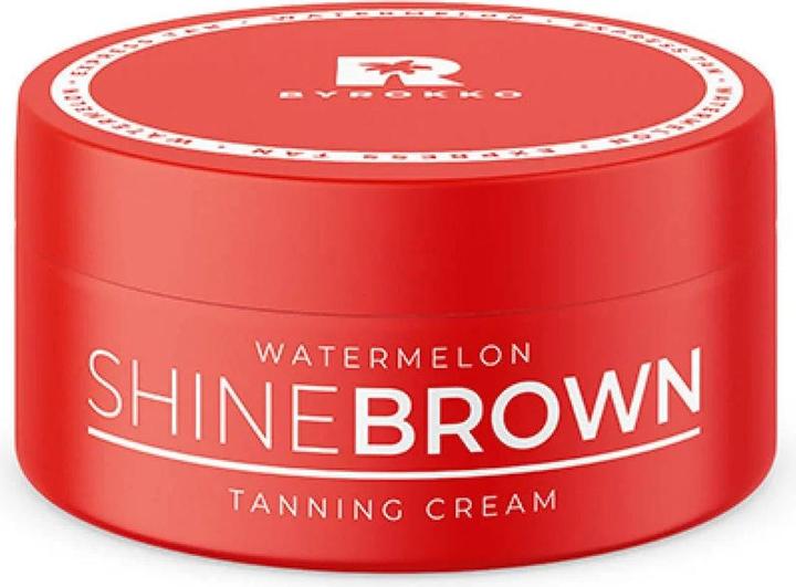 Actual product image Byrokko Shine Brown Watermelon Tanning Accelerator Cream 200ml (Suntan cream, 200 ml)