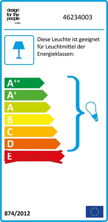 Energie-Label Nordlux Strap (E27)