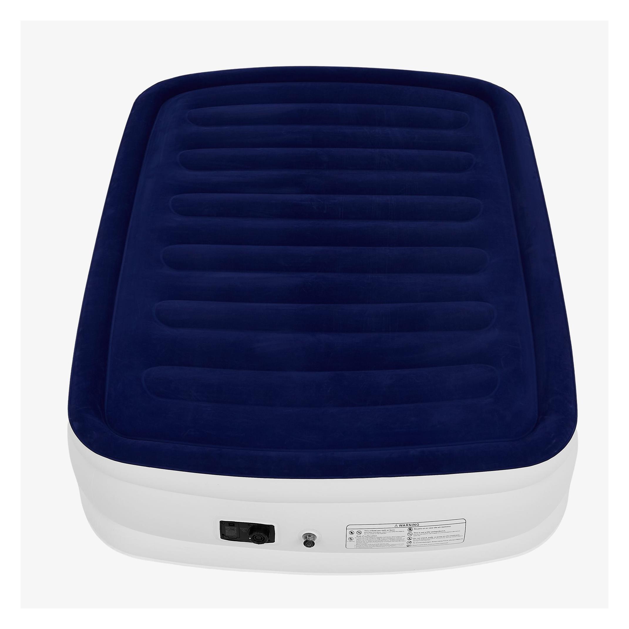 Matelas Autogonflant AREBOS Avec Pompe Intégrée - Bleu, 203x95x51cm - Lit D'appoint 180kg