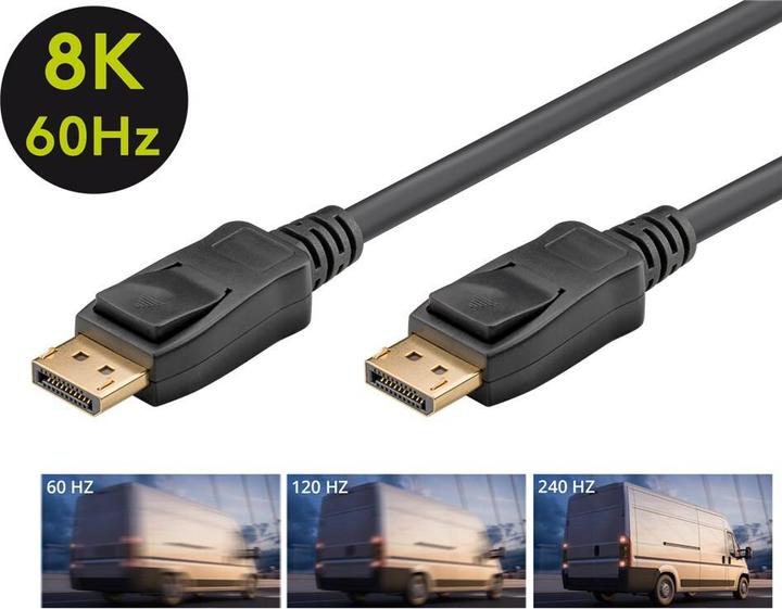 Produktbild Goobay DisplayPort-Kabel 2.0, 40 Gbit/s (5 m, DisplayPort, 2.0)