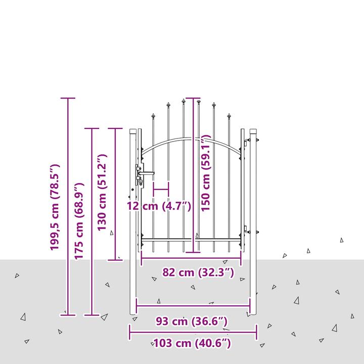 Produktbild vidaXL Gartenbarriere