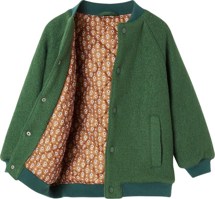 Actual product image Vertbaudet Girls' bouclé cardigan, recycled polyester padding (98)