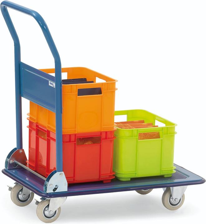 Actual product image Fetra All-steel trolley Transport trolley 3100 Folding handle 740x480 mm (150 kg)