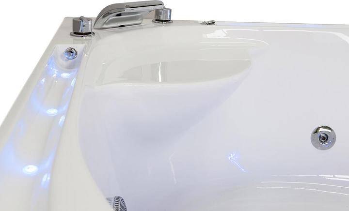 Produktbild Jet-Line Whirlpool VILLA SABRINA weiss 1,6x1,6 m Vollausstattung Wasserfall umlaufend (160 cm, 160000 cm)