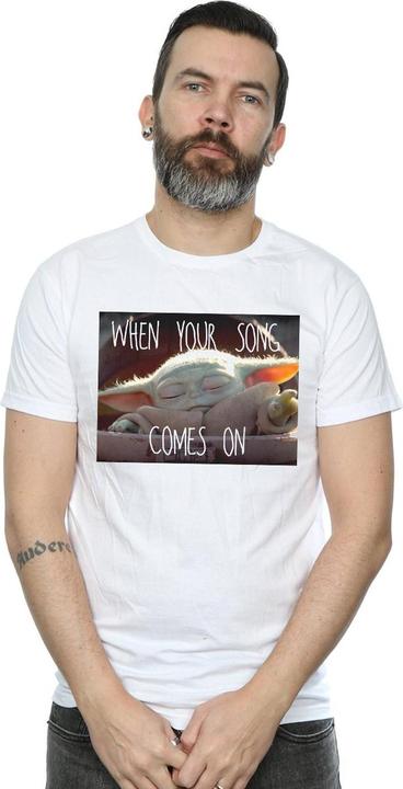 Produktbild Star Wars The Mandalorian The Child Song Meme TShirt (XXL)