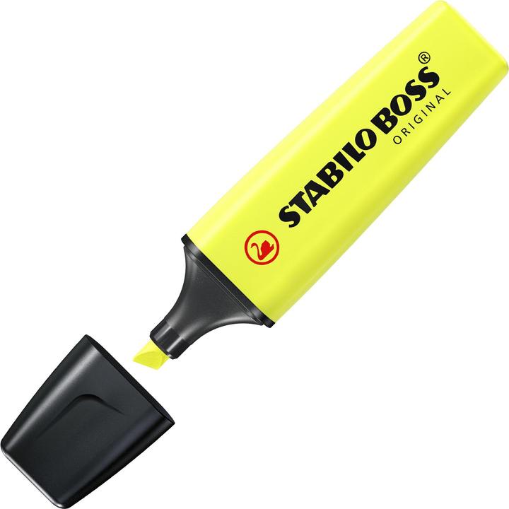 Actual product image STABILO Highlighter yellow, pack of 10 (Yellow, 5 mm, 10 x)