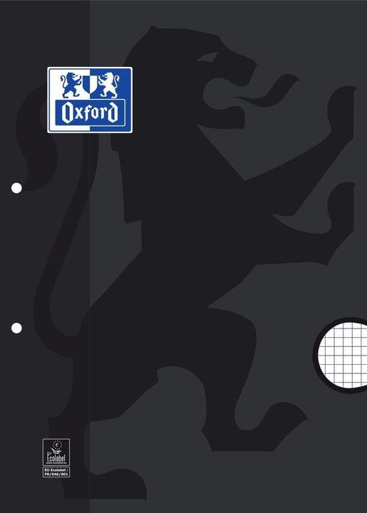 Actual product image Oxford School A4 Soft Card Cover 2 Holes Notepad 5mm Squared 200 Pages Assorted Scribzee® Compatible (A4, Checked)