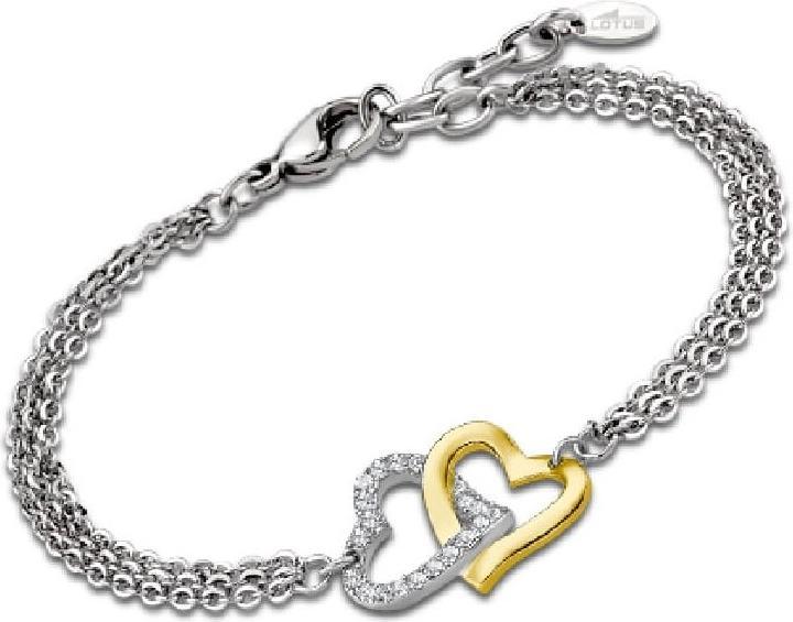 Lotus Romantic steel bicolour bracelet Woman's Heart LS2117-2 / 1 (Stainless steel)