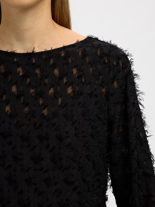 Produktbild Selected U-Boot-Ausschnitt Jacquard Midikleid (34)