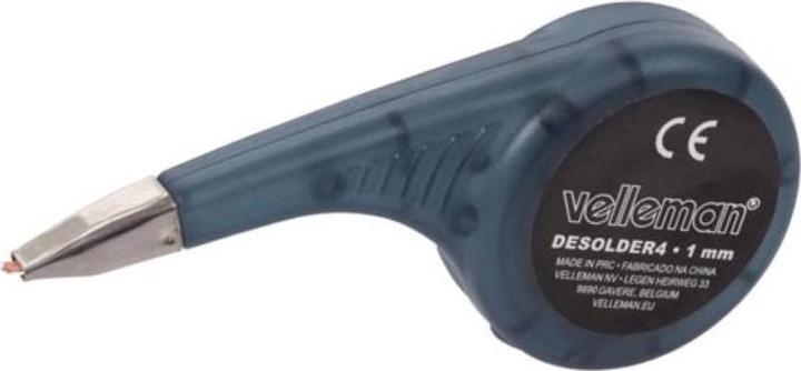 Actual product image Velleman Desoldering Wick With Wheel Dispenser Set - 4 pcs (desoldering litz)