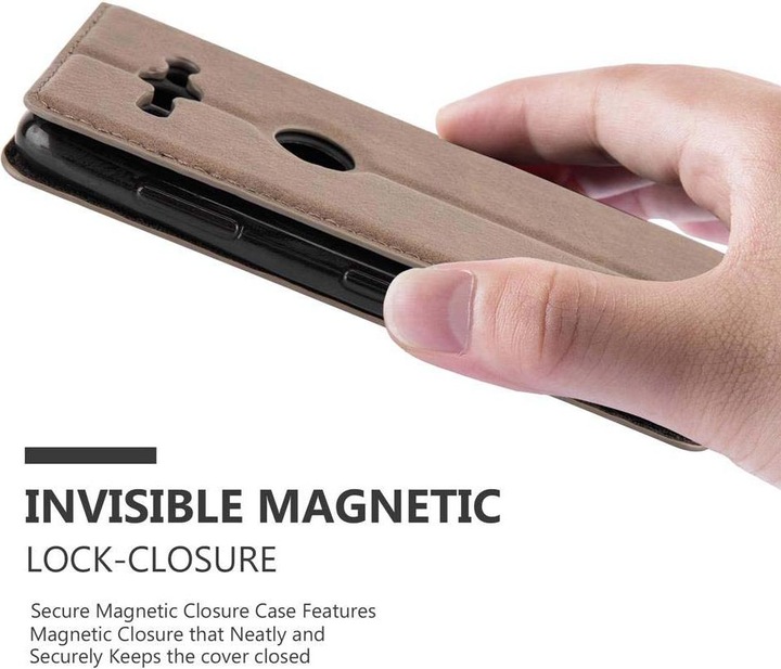 Actual product image Cadorabo Book Invisible Magnet Cover (Sony Xperia XZ2)