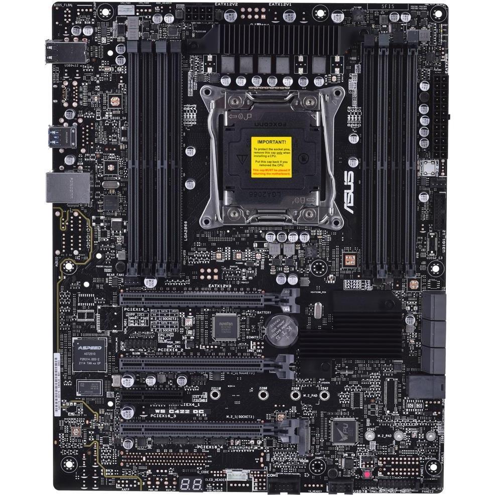 ASUS Płyta Serwerowa WS C242 DCSocket LGA2066 socket C422 8DIMM 4PCIe 6SATA 1M2(2280) 1*Intel (LGA 2