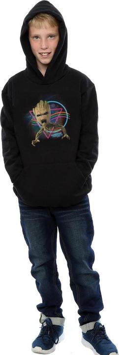 Immagine prodotto Guardians Of The Galaxy Neon Groot Felpa con Cappuccio Ragazzi (140, 146)