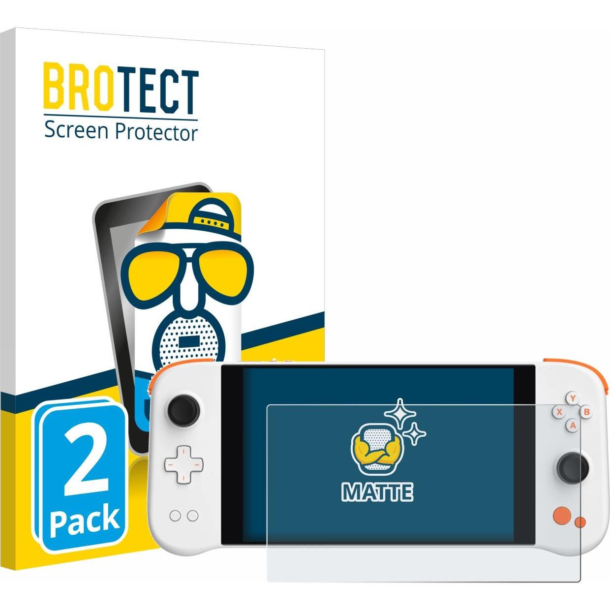 BROTECT Entspiegelungs-Schutzfolie Displayschutz Matt, Smartwatch Schutzfolie, Grau