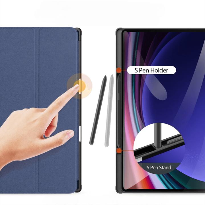 Produktbild Dux Ducis Domo Series Leder Bookcover Hülle (Galaxy Tab S8 Ultra, Galaxy Tab S10 Ultra, Galaxy Tab S9 Ultra)
