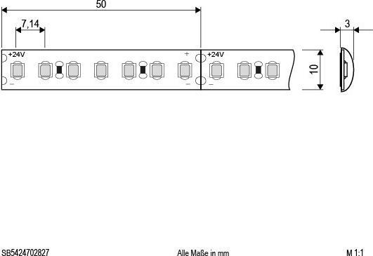 Actual product image EVN-Lichttechnik Lighting Technology LED Strip SB5424702827 (White, 500 cm, Indoor)